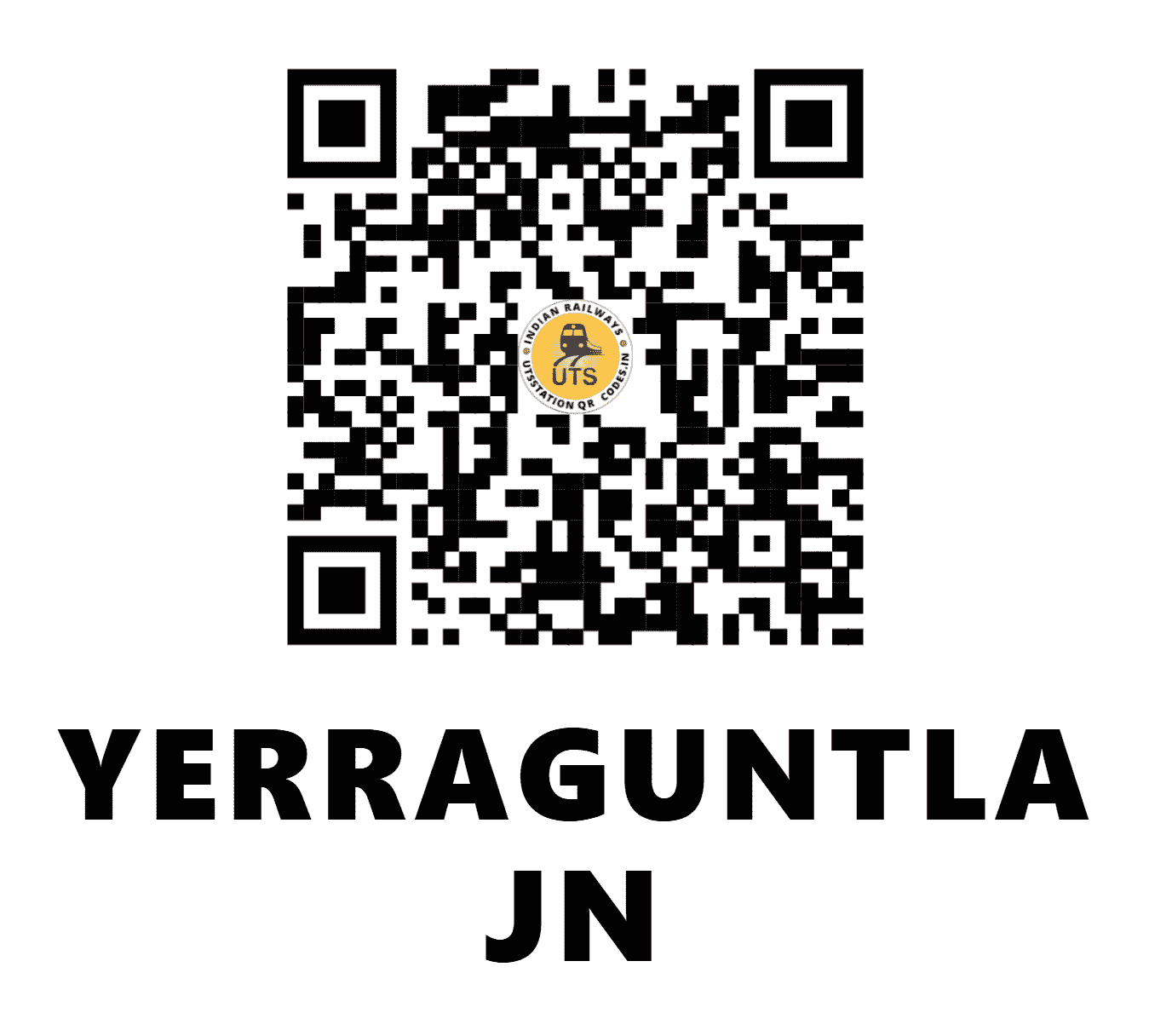 UTS QR Code for YERRAGUNTLA JN - YA - SC (ANDHRA PRADESH)